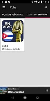 Radios de Cuba android App screenshot 3